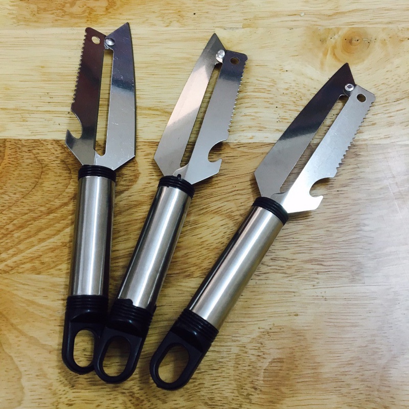 Dao Bào 2 Lưỡi Inox, Dao Tỉa Củ Quả, Cắt Gọt 5IN1 Đa Năng - MTDDT