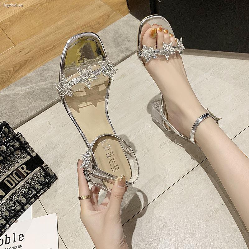 Giày Cao Gót Sandal Nữ Quai Ôm Cổ Chân Size 35-43 41 Plus 42