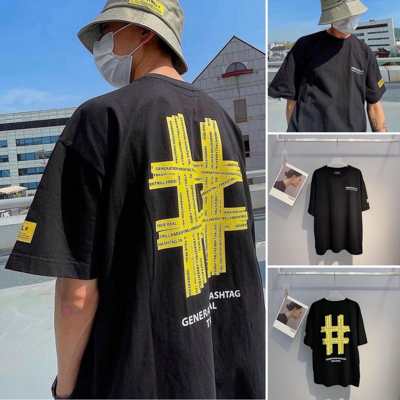 ⚡️ Áo Phông Unisex Beentrill Logo Black HÀNG XUẤT DƯ FULL TEM TAG