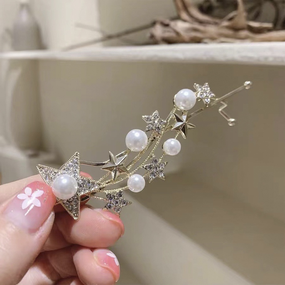 Kẹp Tóc Đính Đá Hình Ngôi Sao Xinh Xắn Dành Cho Nữ