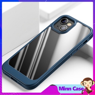 Ốp điện thoại iphone cứng trong suốt chống sốc dành cho 11/11pro max/12/12 pro max/13/13 pro/13 promax Minncase