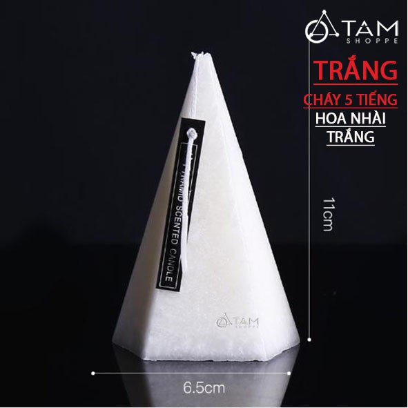 Nến thơm trang trí hình chóp tam giác NEN-TD-02