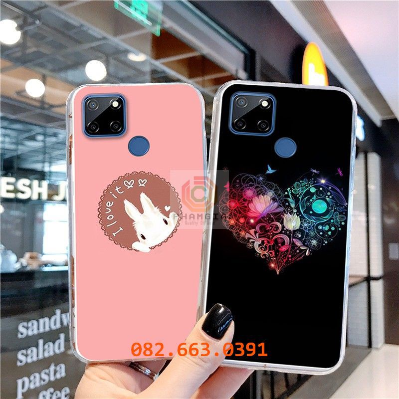 Ốp lưng Realme C15 dẻo in hình bông hoa siêu đẹp
