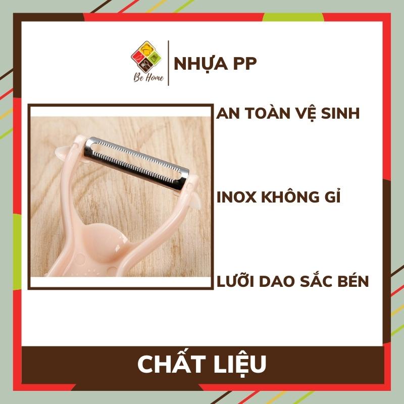 Dụng Cụ Nạo Rau Củ Đa Năng Nhật Bản 2 đầu BEHOME dụng cụ bào củ quả nhỏ gọn, nhanh chóng, tiện lợi [GIAO MÀU NGẪU NHIÊN]