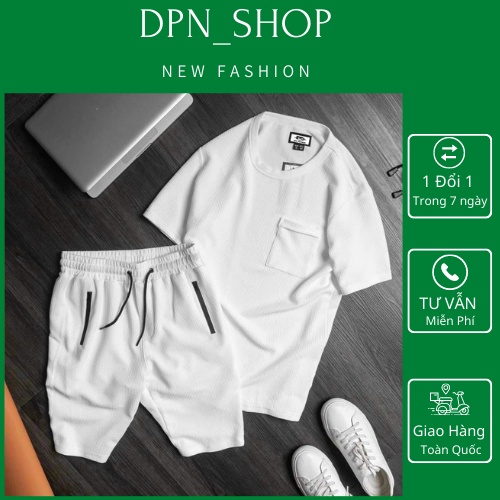 Đồ Bộ Nam, Thể Thao Nam Quần Áo Cộc Tay Vải Linen Hót Trend Hè 2022