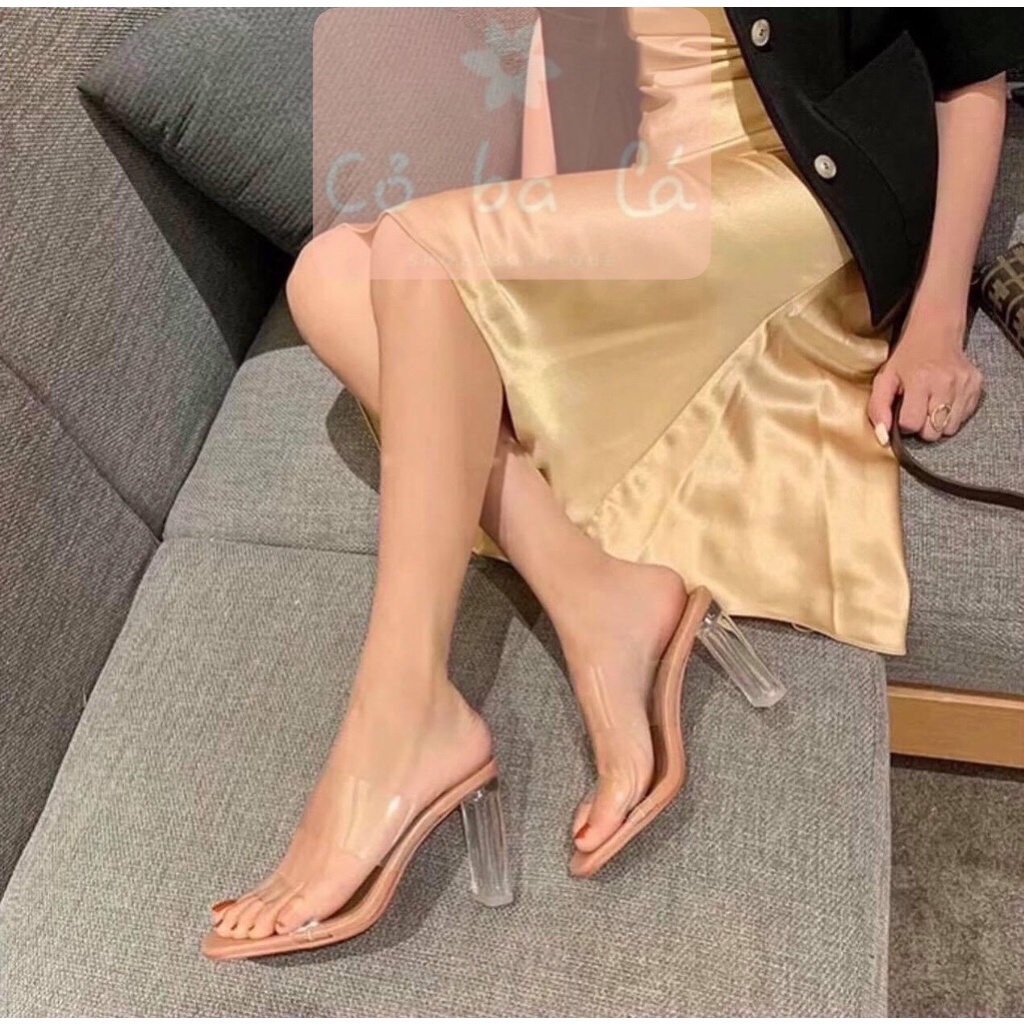 GUỐC NỮ THỜI TRANG COBALA SHOES - DÉP NỮ ĐẾ XUỒNG - GUỐC QUAI TRONG 7 PHÂN - DÉP GUỐC 2 QUAI ĐẾ VUÔNG D19071400