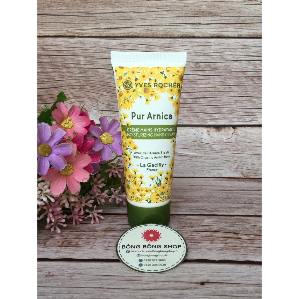 (Chuẩn Pháp-75ml) Kem dưỡng da tay Yves Rocher Pur Arnica
