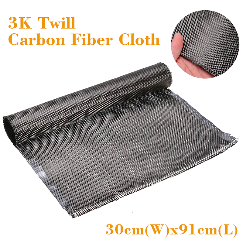 Vải Sợi Carbon 36 '' X12 '' 3k Yarn 2 / 2