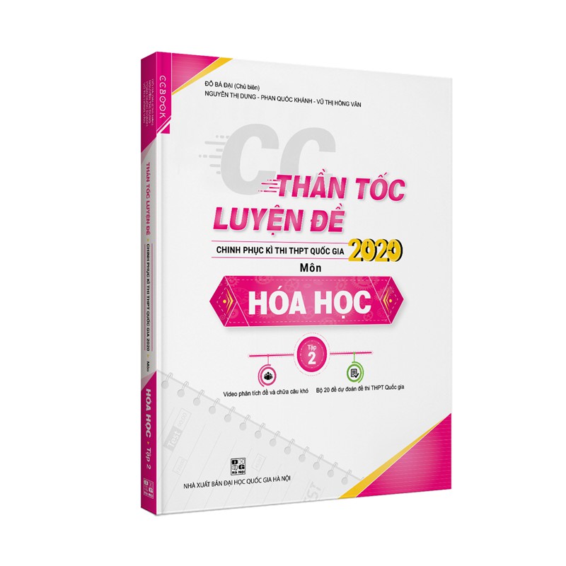 Sách - Combo CC Thần tốc luyện đề 2020 khối A môn: Toán - Lý - Hóa (Tập 2)