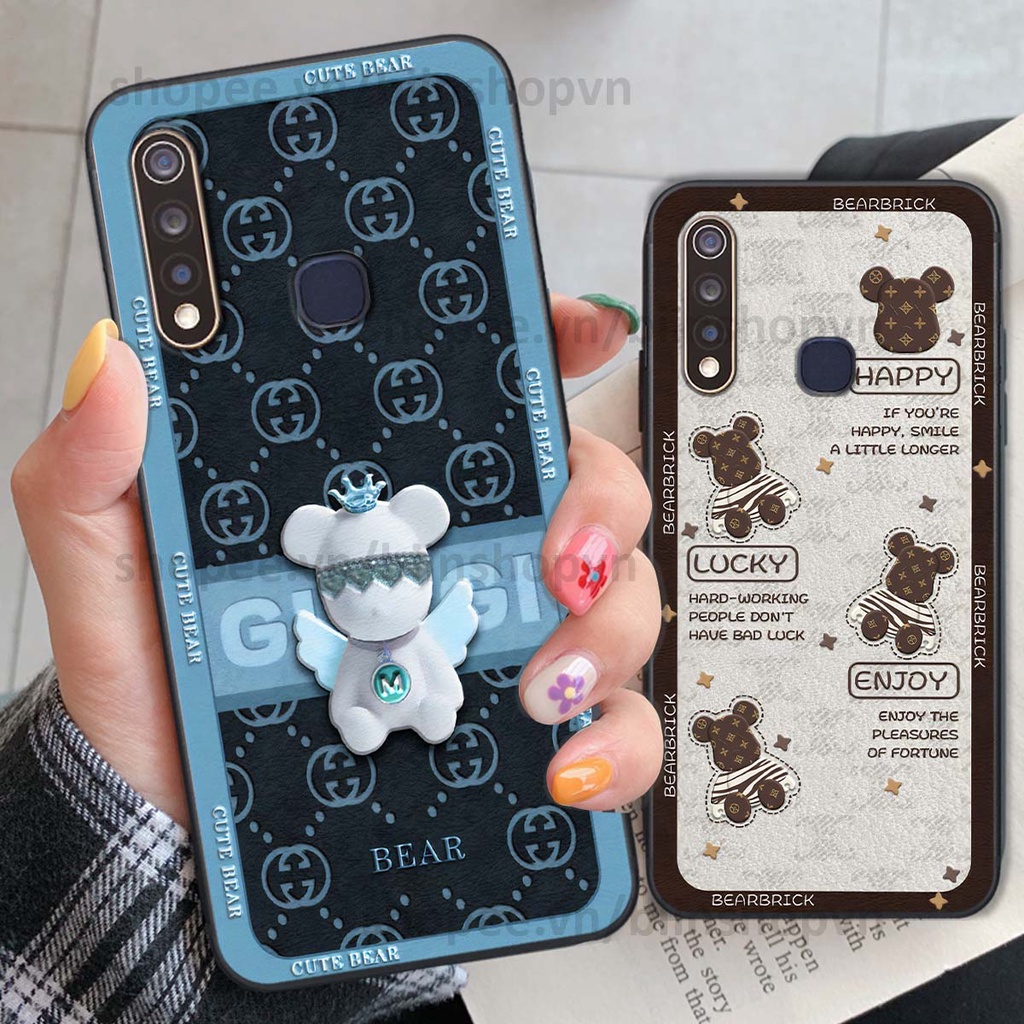 Ốp Vivo Y19 / U3 hình gấu bear brick đẹp độc lạ, thời trang, cá tính