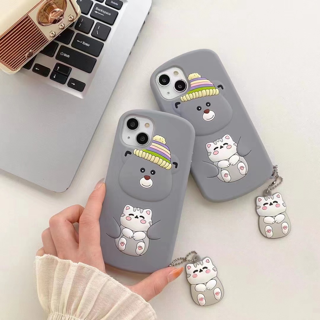 Ốp Điện Thoại Silicon Mềm Chống Sốc Họa Tiết Hoạt Hình Nhiều Màu Cho iPhone 6 7 8Plus X XSMAX XR 11 12 13promax Plus