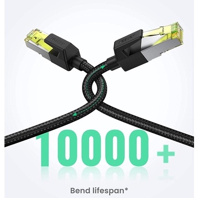 Cáp mạng Cat7 vỏ bọc Nylon dài 1,5M băng thông 10Gbps 600MHZ Ugreen 80422 - Hàng Chính Hãng