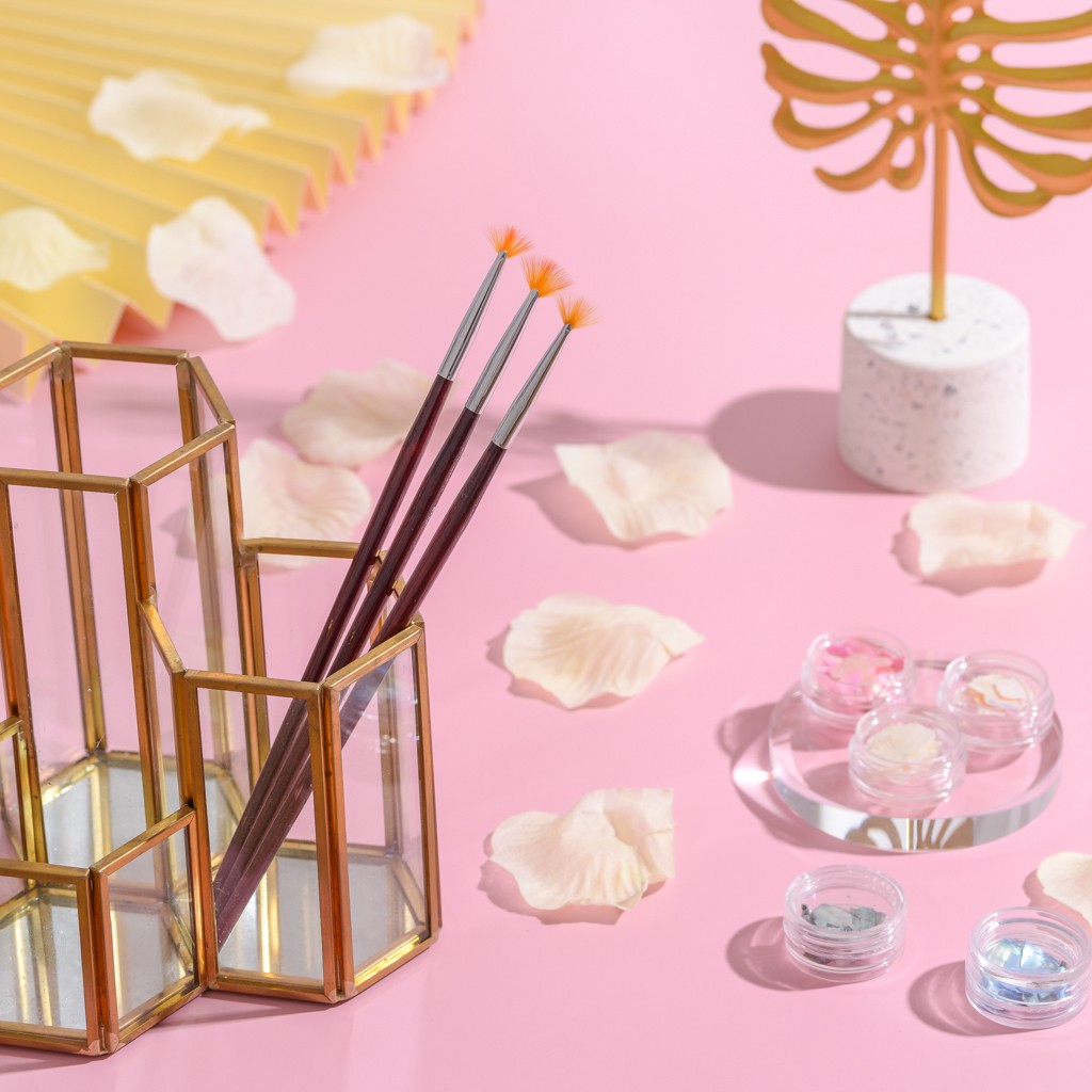 Cọ rắc nhũ, cọ sơn loang trang trí móng chuyên dụng cho dân làm móng