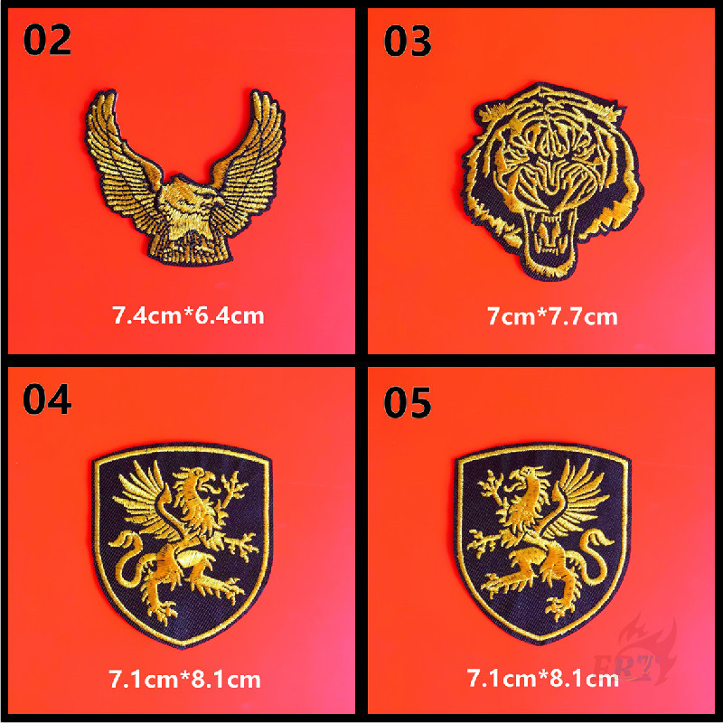 ☸ Miếng Dán Ủi Trang Trí Hình Legend - Goldline Series 05 05 ☸ 1 Huy Hiệu Griffin / The Monkey King / Eagle Thêu Trên Bàn Ủi