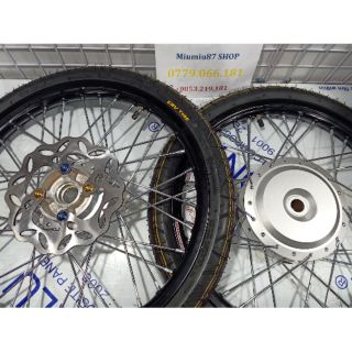 BÁNH CĂM VISION MIO LUVIAS CLICK NOVO VARIO AIRBLADE ĐÙM SƠN BẠC FULL VỎ RUỘT NIỀNG NHÔM THÁI TẶNG KÈM ĐĨA ỐC KIỂU