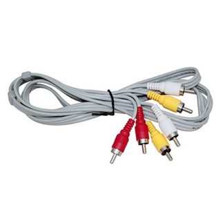Dây cáp av 6 đầu bông sen 1.5m dây xám - cáp av 6 đầu