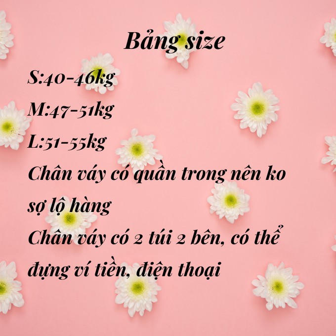 Chân váy chữ a 🍃 chân váy ngắn có túi , có quần trong kozoda cv8