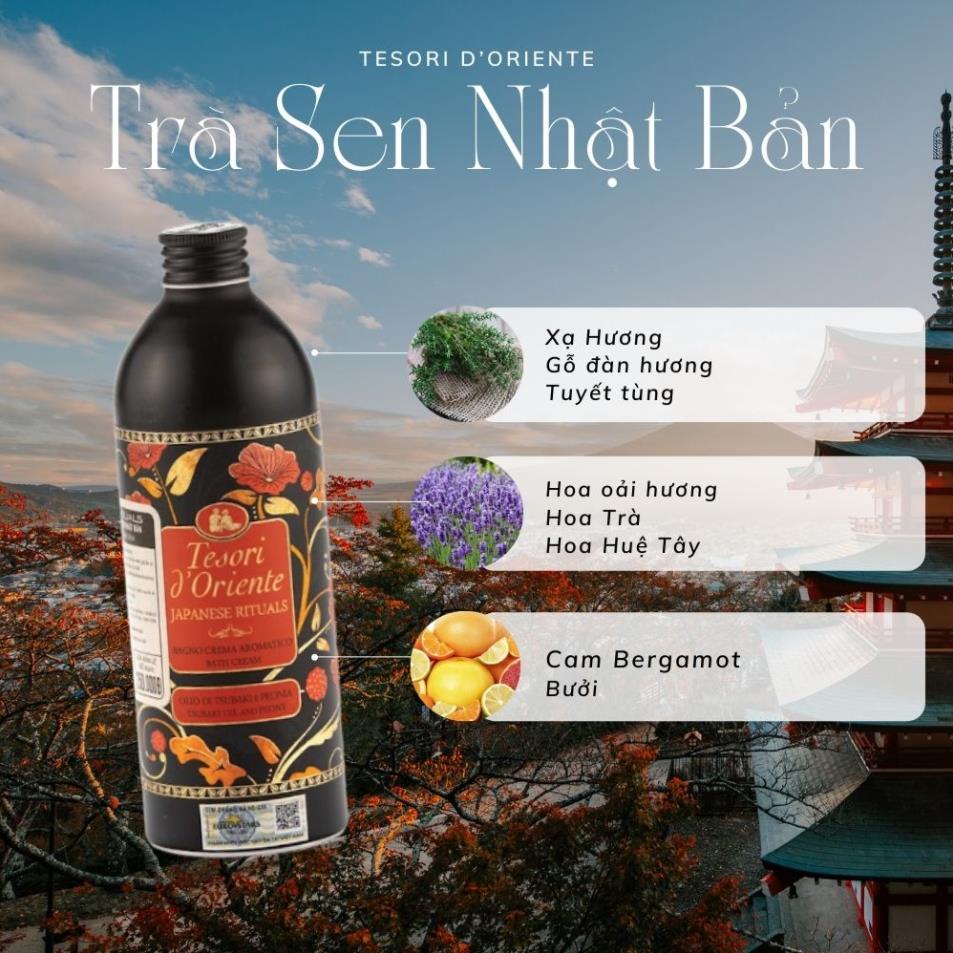 Sữa tắm nước hoa Ý Tesori d'Oriente chính hãng 500ml hương thơm lưu trữ cả ngày kèm vòi | BigBuy360 - bigbuy360.vn