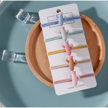 Dây buộc tóc đính cây xương rồng cực xinh xắn