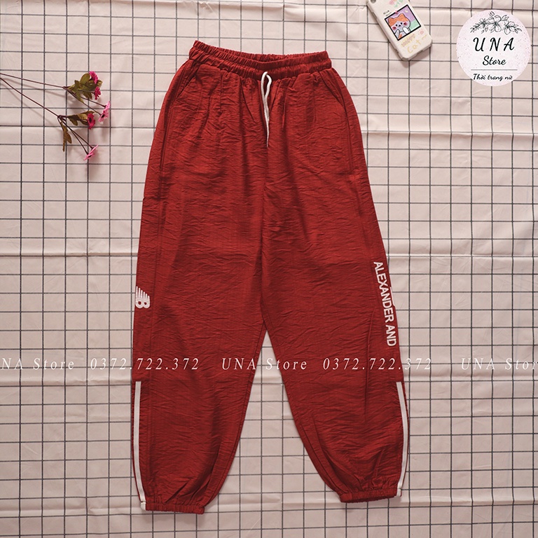 Quần Jogger nữ - Quần thể thao bo gấu chất đũi đủ size - Q06