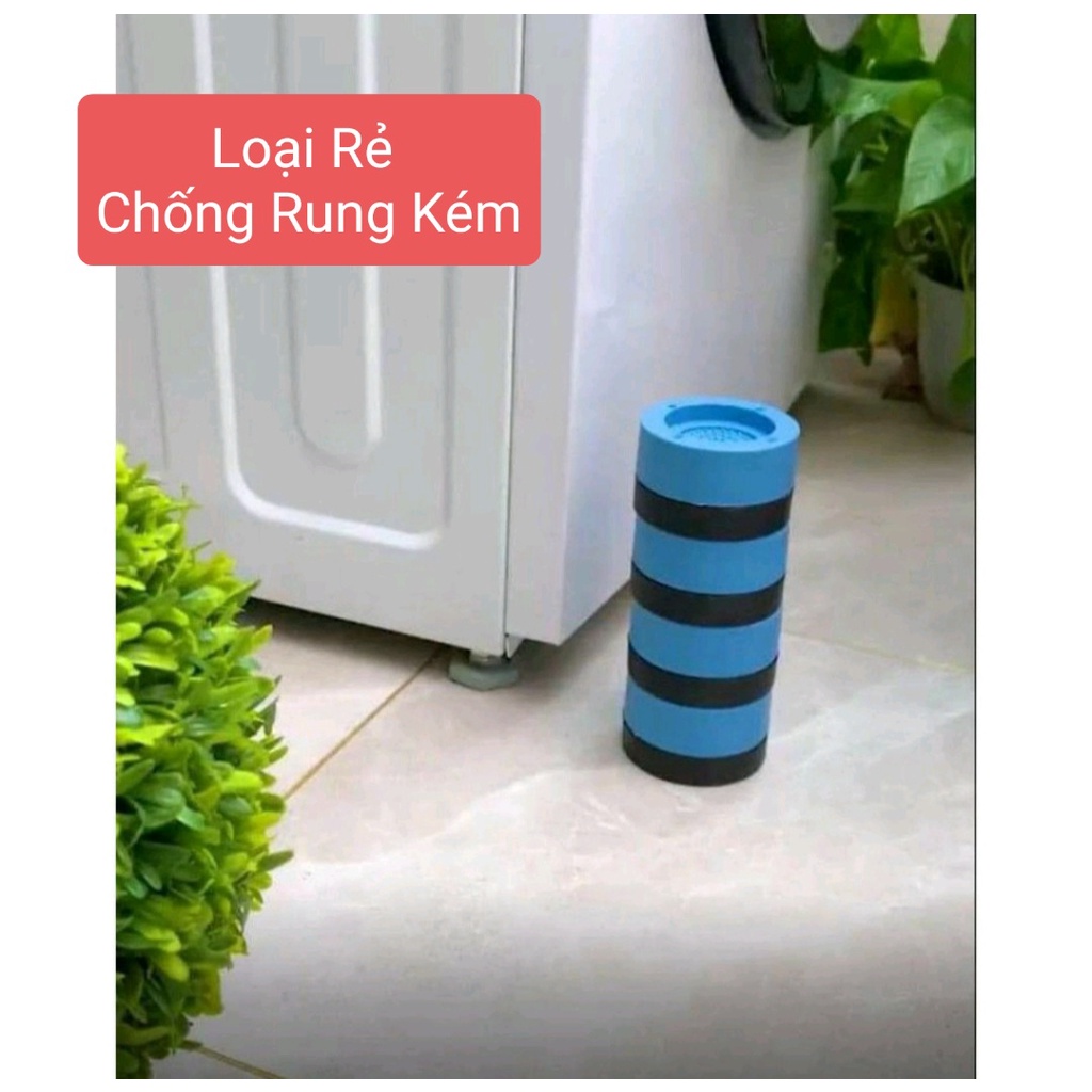 SÉT 4 CÁI ĐẾ KÊ CHÂN MÁY GIẶT CHỐNG RUNG SILICON CAO CẤP [LOAI 1 ]