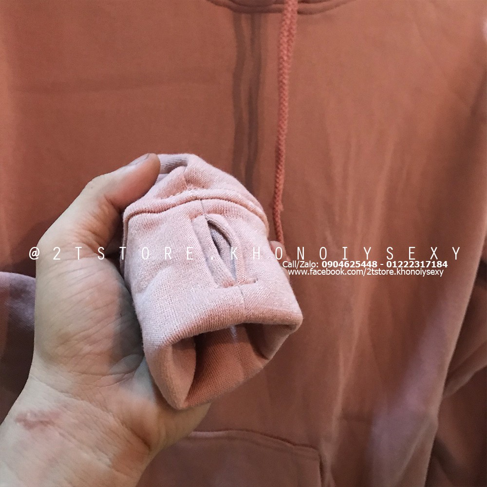 Áo hoodie unisex 2T Store H12 màu hồng ruốc - Áo khoác nỉ chui đầu nón 2 lớp dày dặn chất lượng siêu đẹp