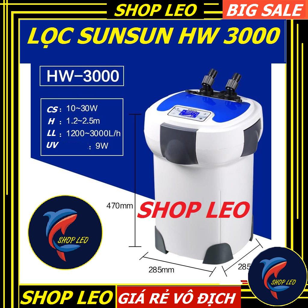 Sunsun HW 3000 - Lọc thùng UV cao cấp - Máy lọc Sunsun HW 300 cho hồ thủy sinh - phụ kiện cá cảnh - shopleo