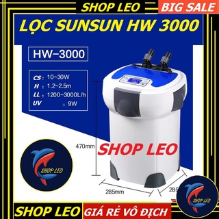Sunsun HW 3000 - Lọc thùng UV cao cấp -  Máy lọc Sunsun HW 300 cho hồ thủy sinh - phụ kiện cá cảnh - shopleo