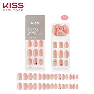 Bộ 30 Móng Tay Gel Tự Dán Press & Go Kiss New York Nail Box - Cotton candy spring (KP thumbnail