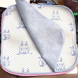 Miếng lót chống thấm, tấm lót chống thấm vải xốp 4 lớp thay bỉm cho bé sơ sinh (KT 30x30cm)