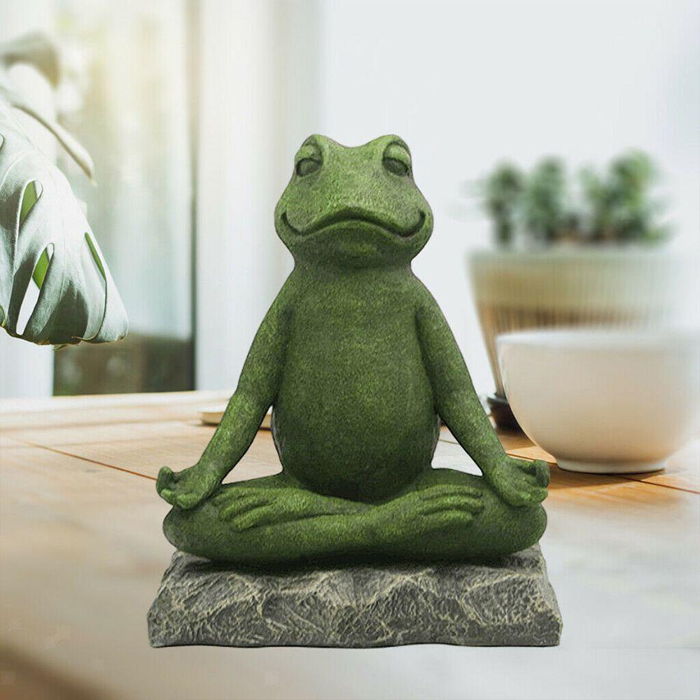 Đồ trang trí Ếch Tập Yoga Để Bàn Trang Trí Dễ Thương 1