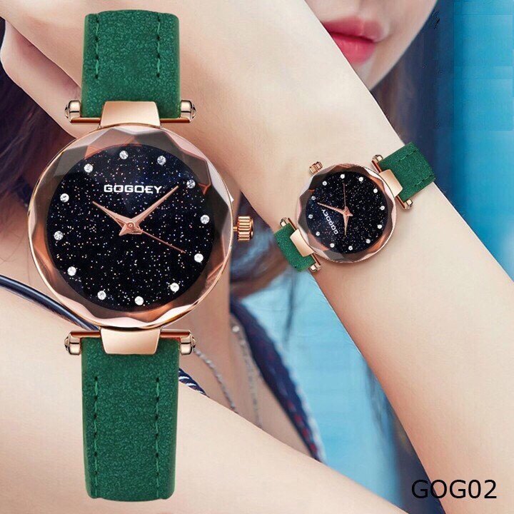 Đồng Hồ Nữ Gogoey Thời Trang Dây Da Nhung | BigBuy360 - bigbuy360.vn