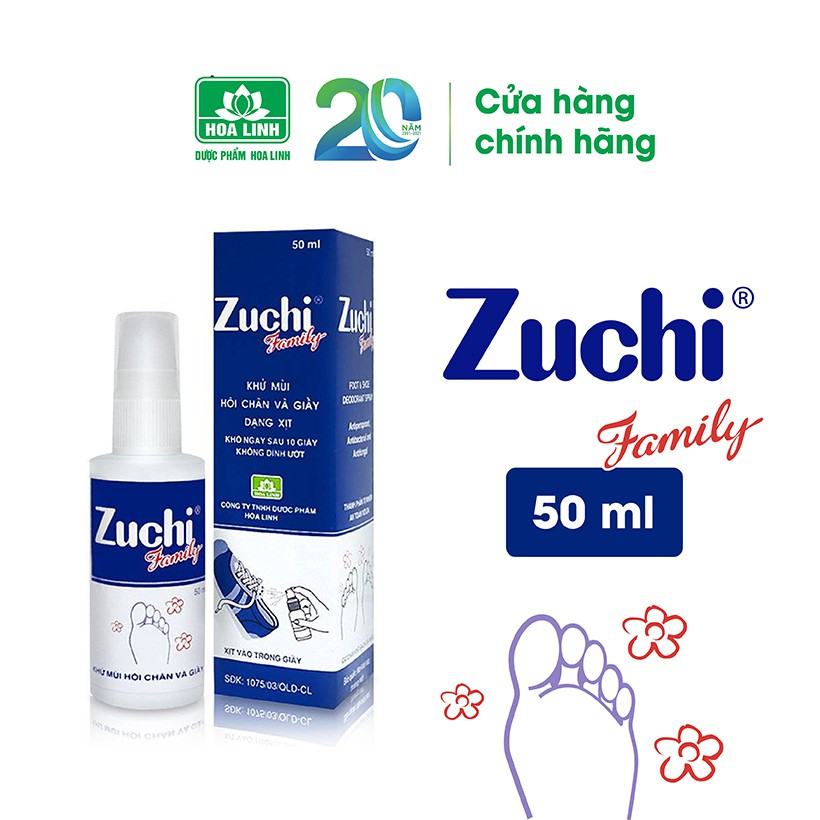 Xịt khử mùi Zuchi Family dung tích 50ml