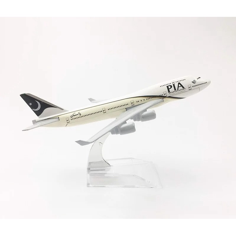 Mô hình máy bay bằng kim loại Boeing B747 B737 B787 B777 16cm MB16 có đế trưng bày