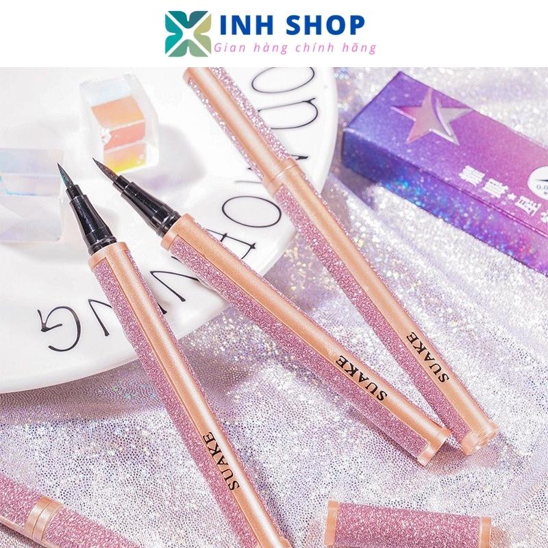Bút Kẻ Mắt Dạng Lỏng Màu Đen Nhanh Khô Chống Thấm Nước Và Mồ Hôi Không Bị Nhòe Suake BKM 100