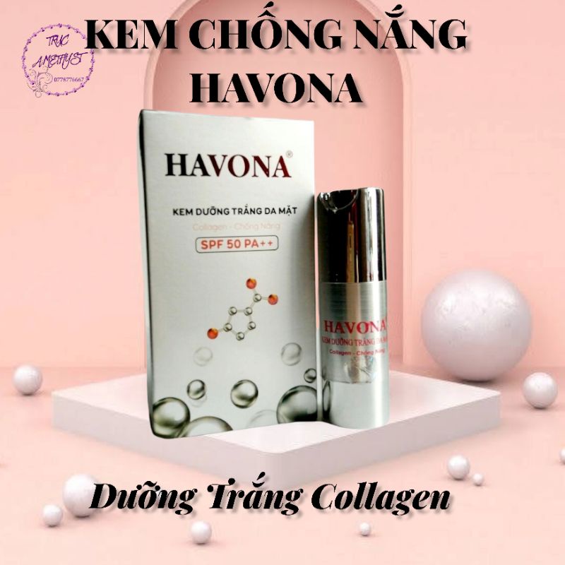 KEM DƯỠNG TRẮNG DA MẶT HAVONA COLLAGEN CHỐNG NẮNG