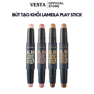 Phấn tạo khối che khuyết điểm - bút tạo khối highlight Lameila