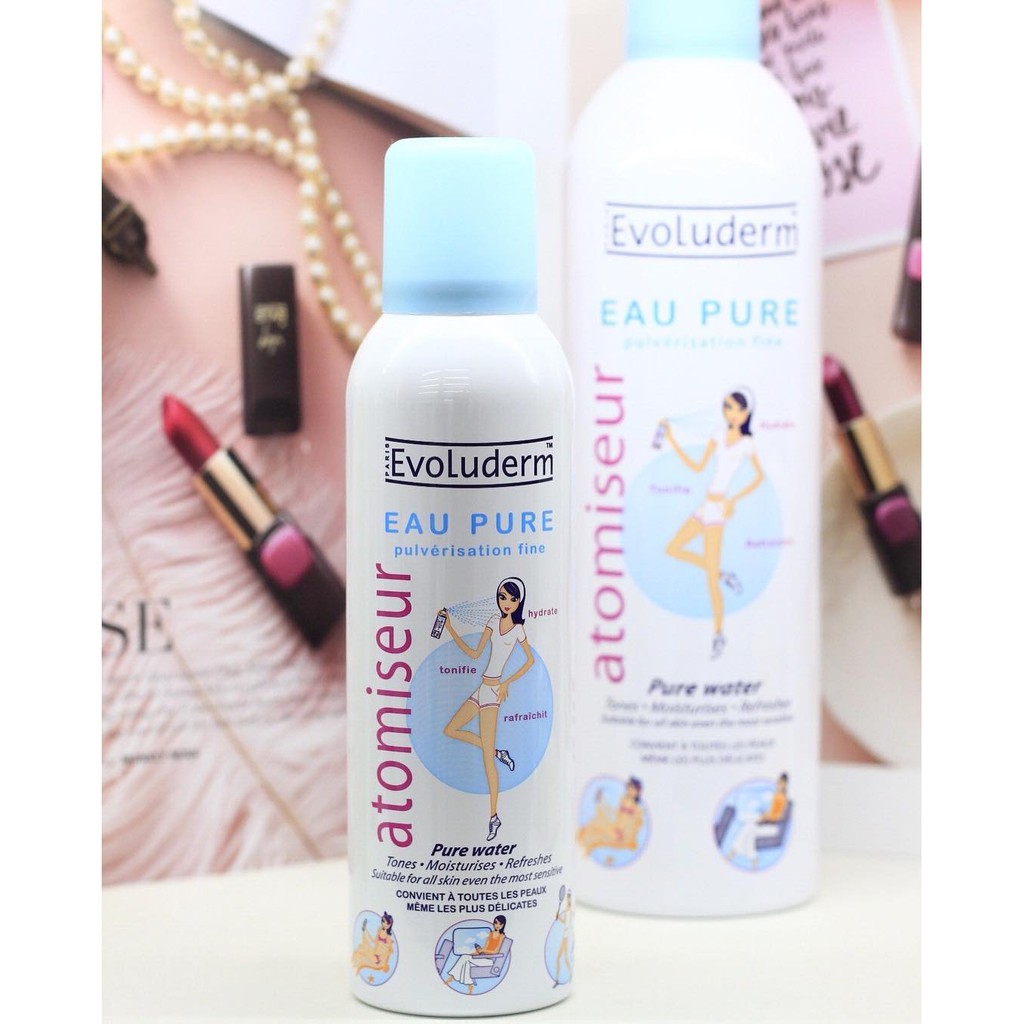 [Chuẩn Auth] Xịt khoáng dưỡng ẩm Evoluderm Atomiseur Eau Pure 150ml | BigBuy360 - bigbuy360.vn
