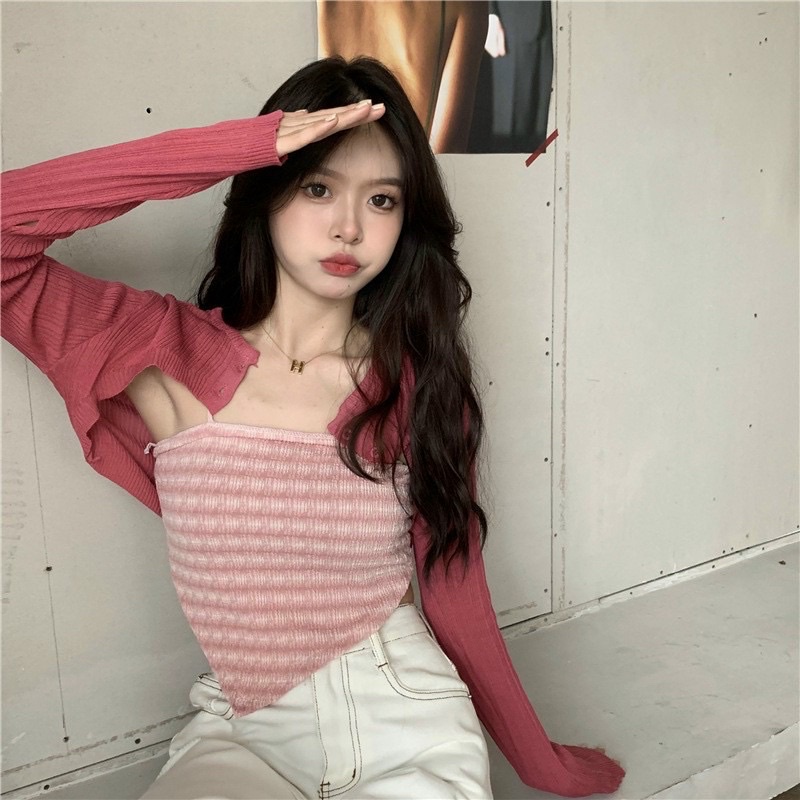 ÁO BRA BRA NHÚN VẠT CHÉO CÁ TÍNH 8255