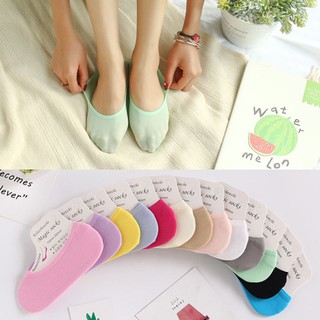 Tất Vớ Hài Lười Pastel Nhiều Màu - Có Đệm Silicon Chống Đau Gót Chân