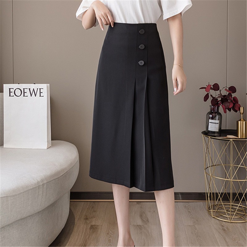 Chân váy dài công sở 🍒 CAO CẤP 🍒 xinh dài qua gối, vải tuyết mưa, tôn dáng rất đẹp | BigBuy360 - bigbuy360.vn