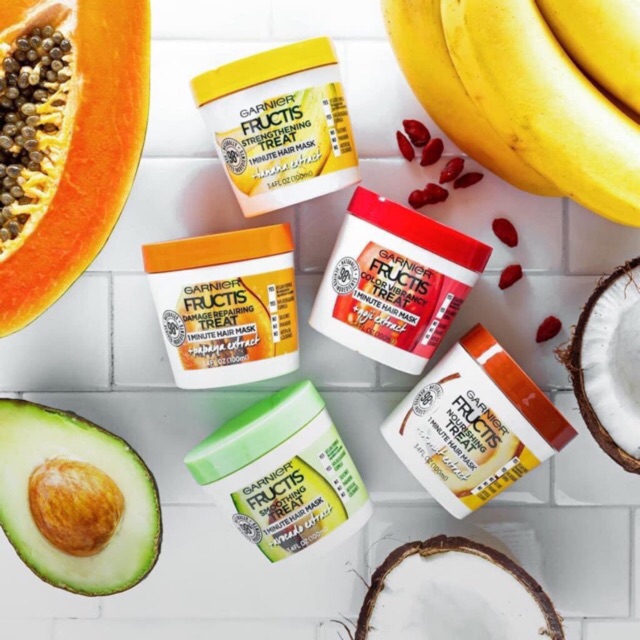 Kem Ủ Tóc  và dầu dưỡng Garnier Fructis Masque 390ml