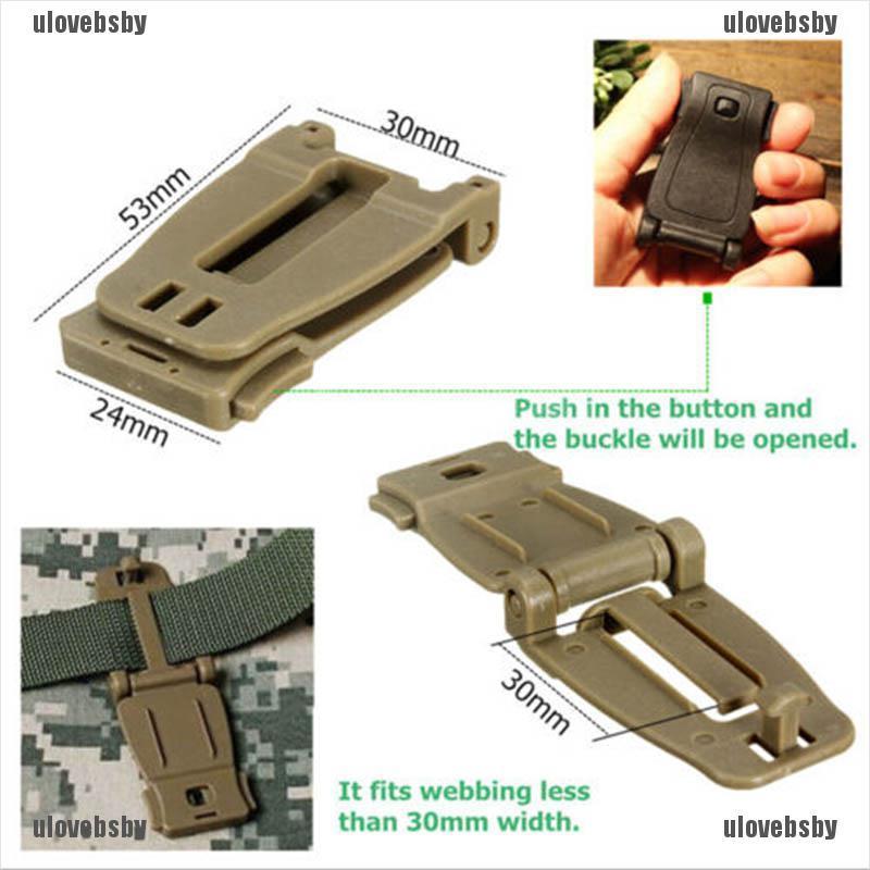 Molle Strap Bag Webbing Connecting Buckle Clip Military Backpack Accessory #LY 