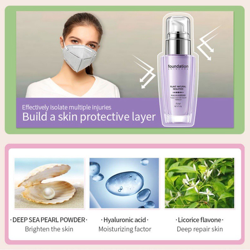 [Hàng mới về] Kem trang điểm bảo vệ da khỏi các tác động dưỡng ẩm lâu trôi 40ml | BigBuy360 - bigbuy360.vn