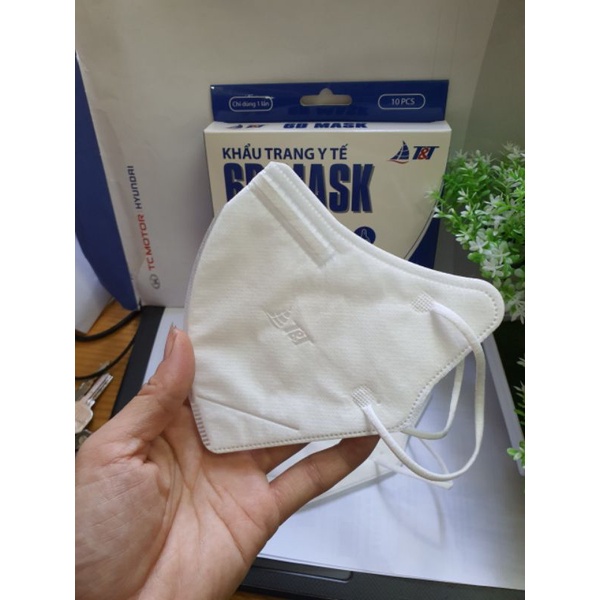 Khẩu trang y tế 6D MASK vải không dệt khẩu trang kháng khuẩn chính hãng T&T MASK
