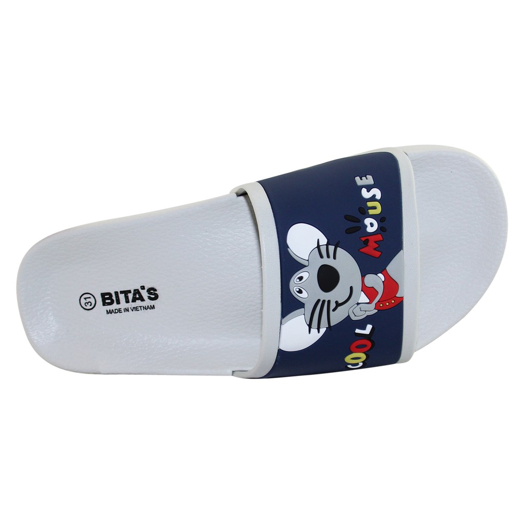 Dép Bitas quai ngang bé trai - EBY.09 Navy