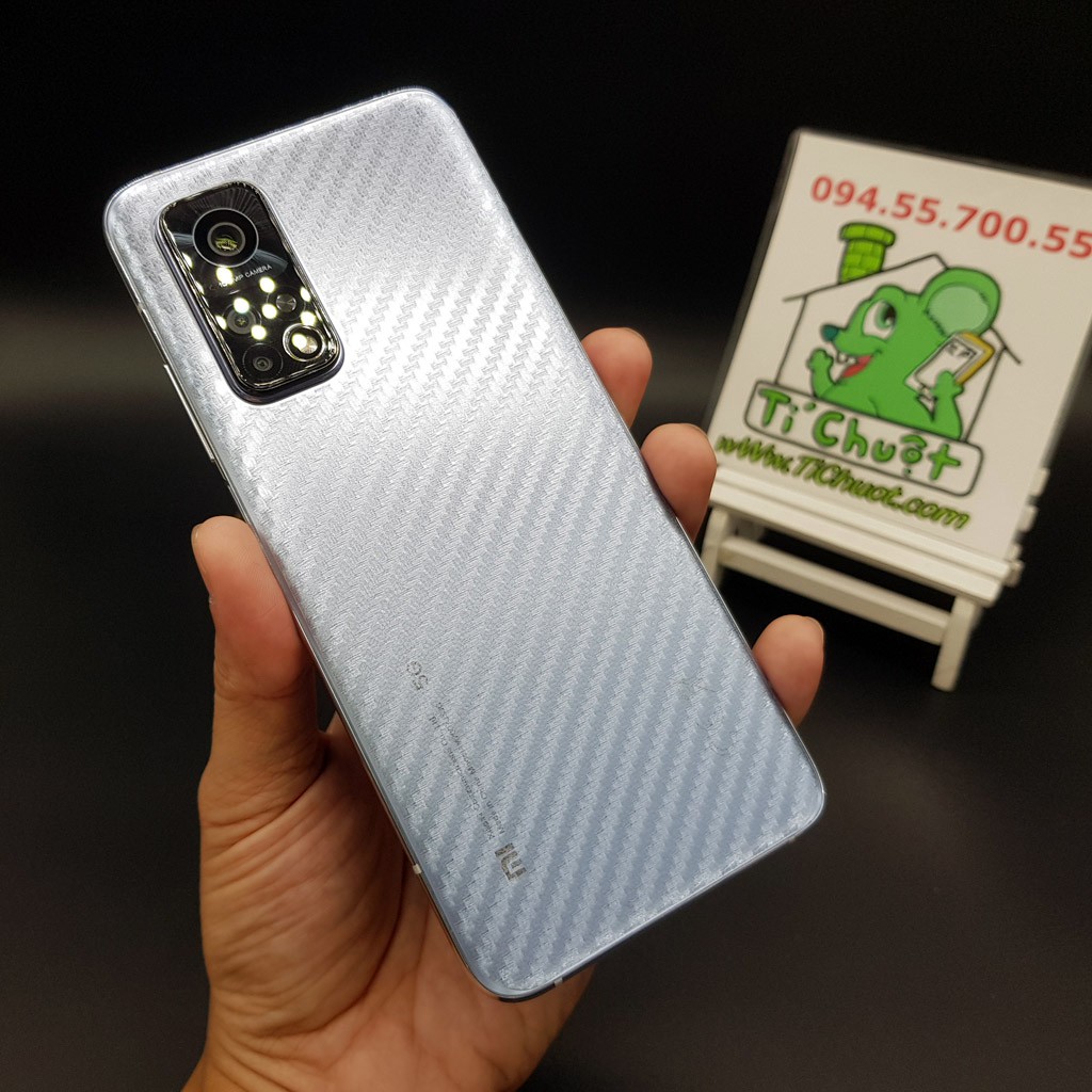 Dán Carbon vân 3D Mặt Sau Xiaomi Mi 10T Pro 5G