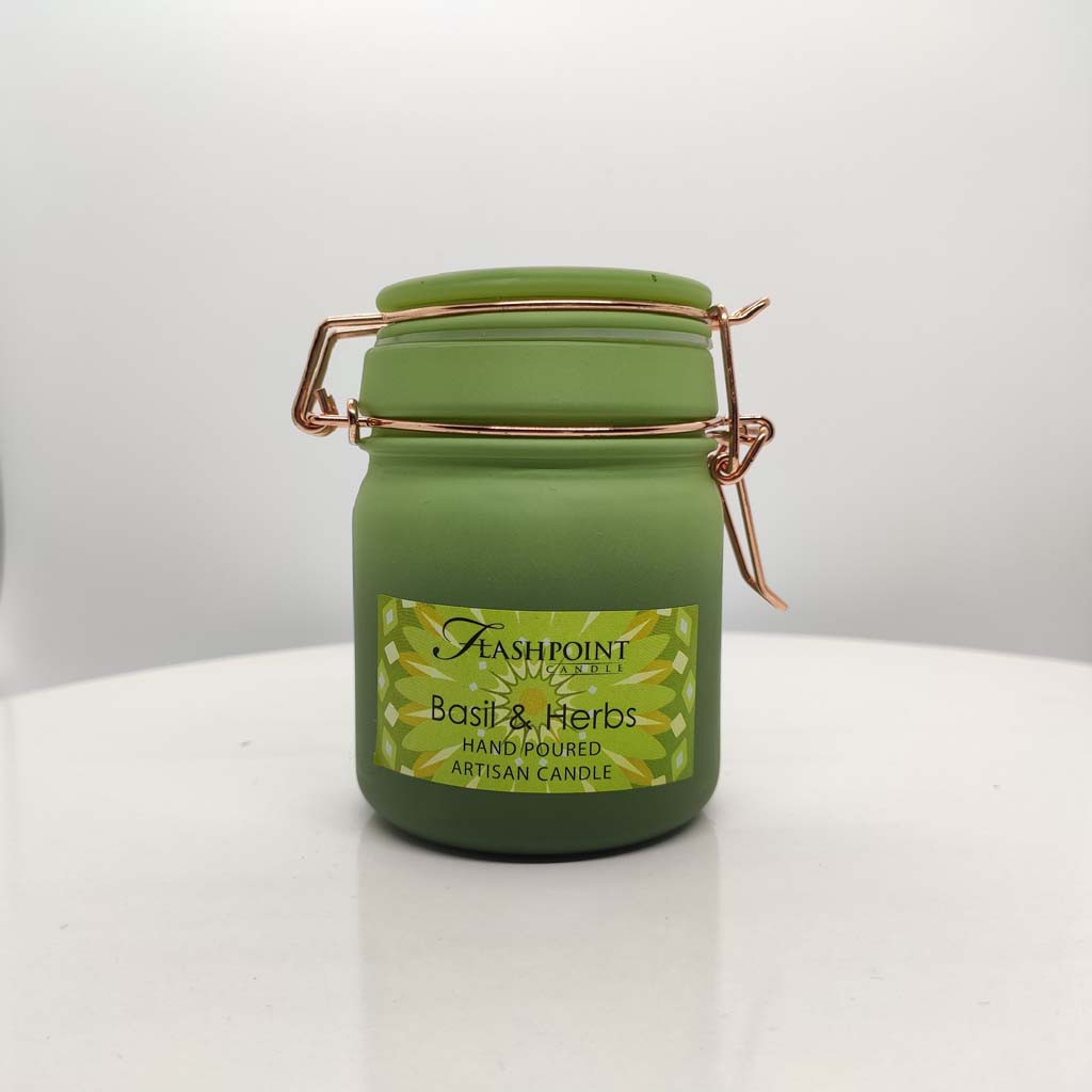 Nến Thơm Tinh Dầu Xuất Dư FlashPoint Candle 4 Mùi Hương, Hũ Nến Thủy Tinh Rất Đẹp - NT2011