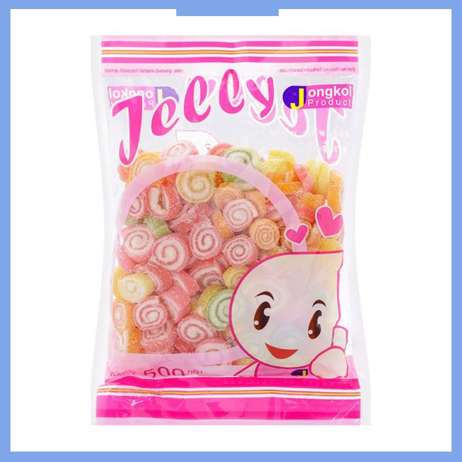 Kẹo dẻo Jongkol Mini Roll 500G