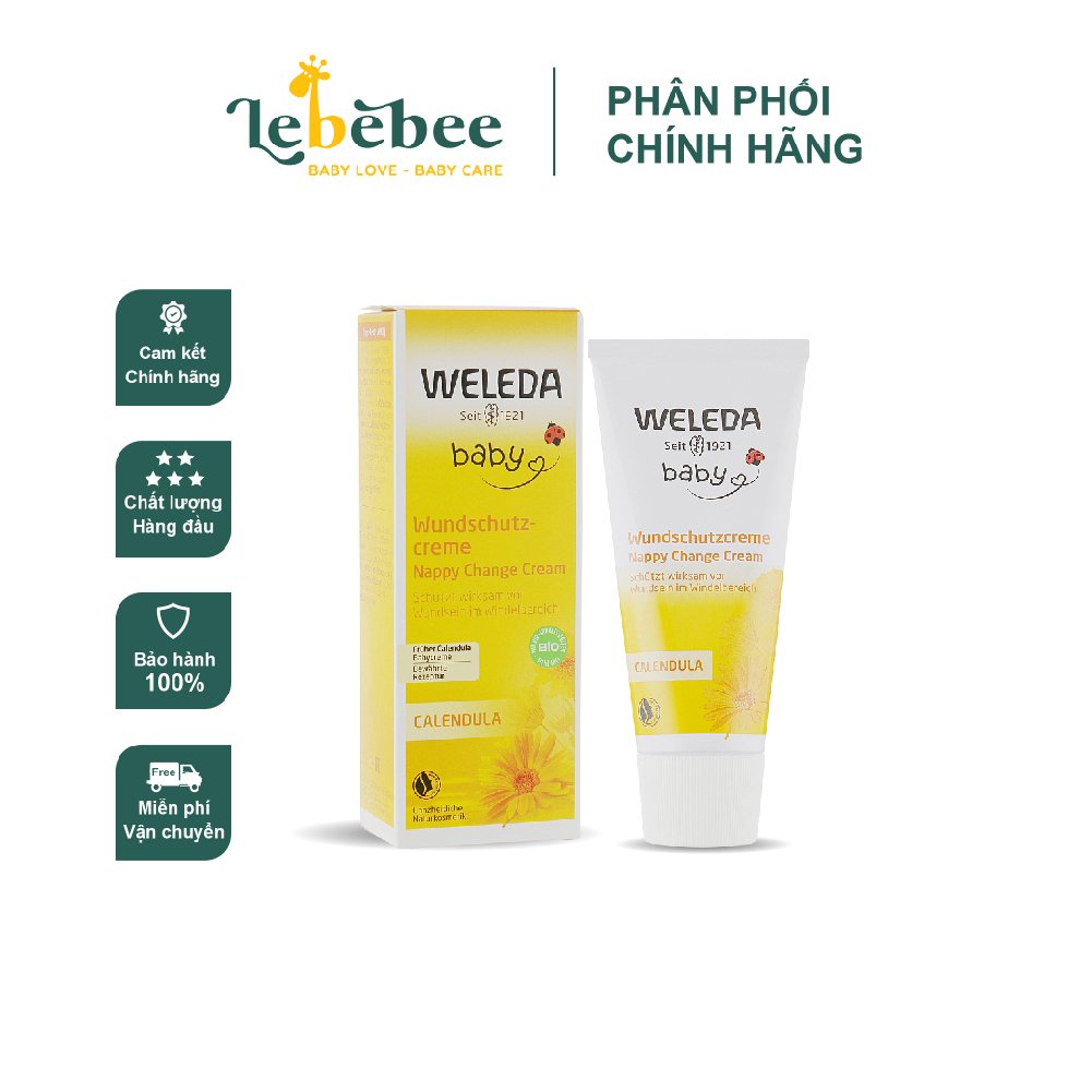 Kem chống hăm Weleda Calendula Babycreme Đức 75ml